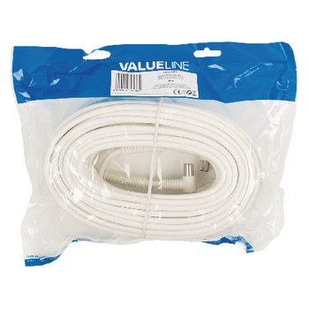 VLSP40120W250 120 db coaxkabel haaks coax male (iec) - coax female (iec) 25.0 m wit Verpakking foto